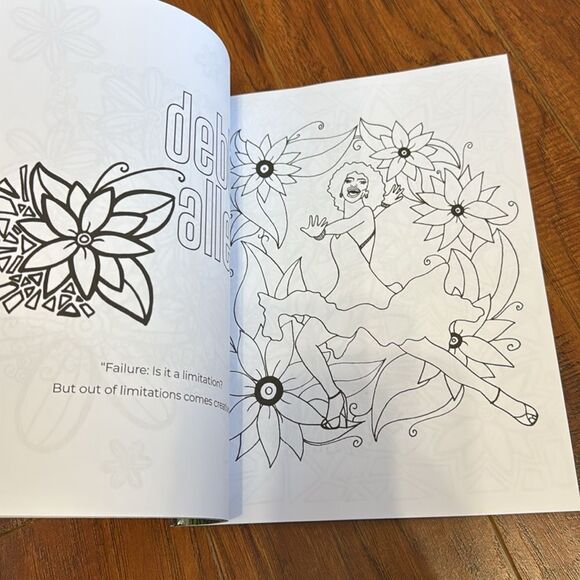 NWT Blooming in Motion Coloring Book Amber Barbee Pickens Black History - Picture 3 of 6